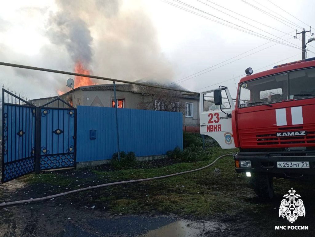 Пожар в селе Сырцево: огонь уничтожил жилой дом