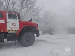 Пожар в жилом доме на улице 100-й Стрелковой дивизии в Шебекино