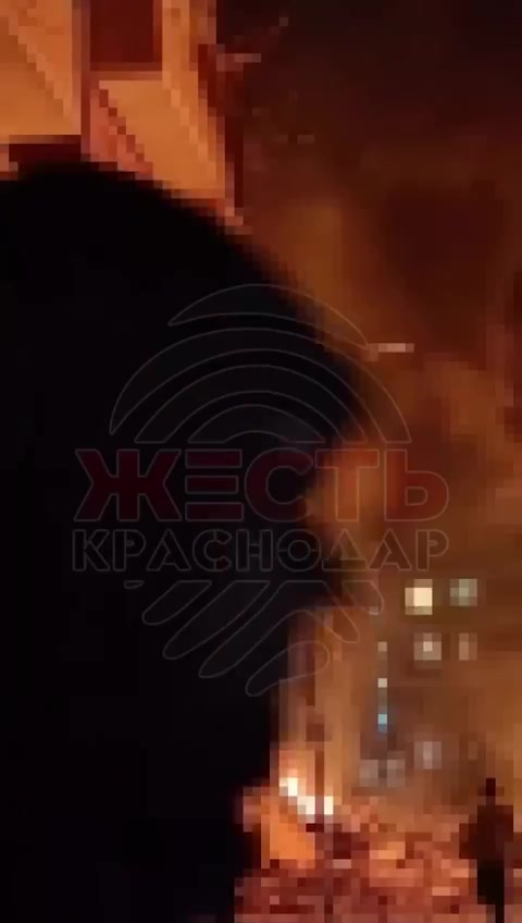 Удар беспилотника по жилому дому в пригороде Краснодара
