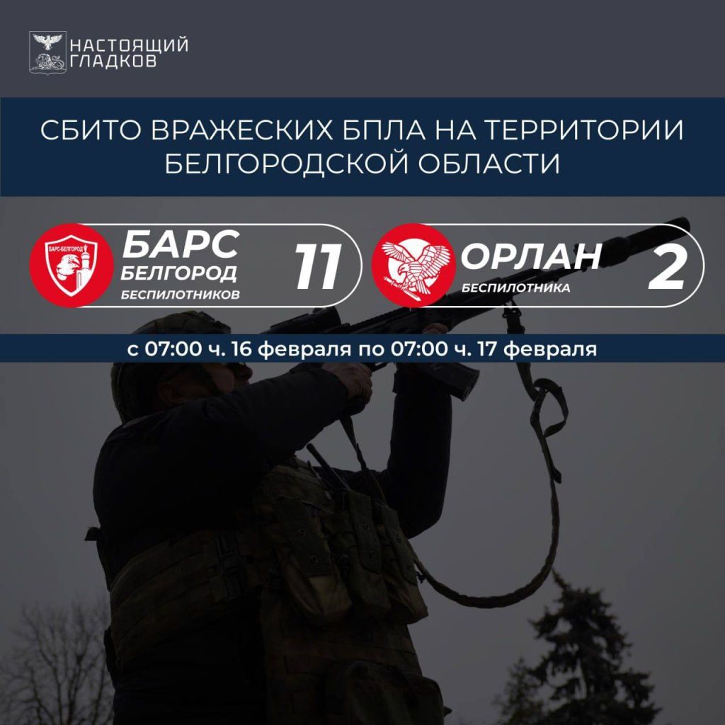 Защитники неба: за сутки в Белгородской области сбито 13 вражеских дронов