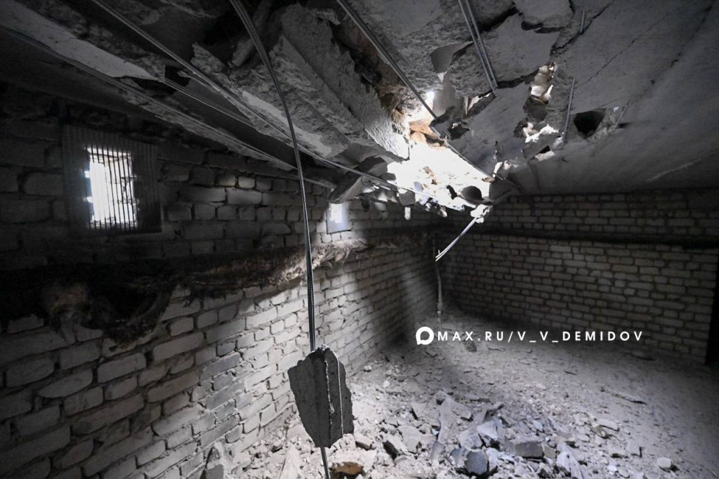 В Белгороде восстанавливают дом на Харьковской горе после ночного обстрела