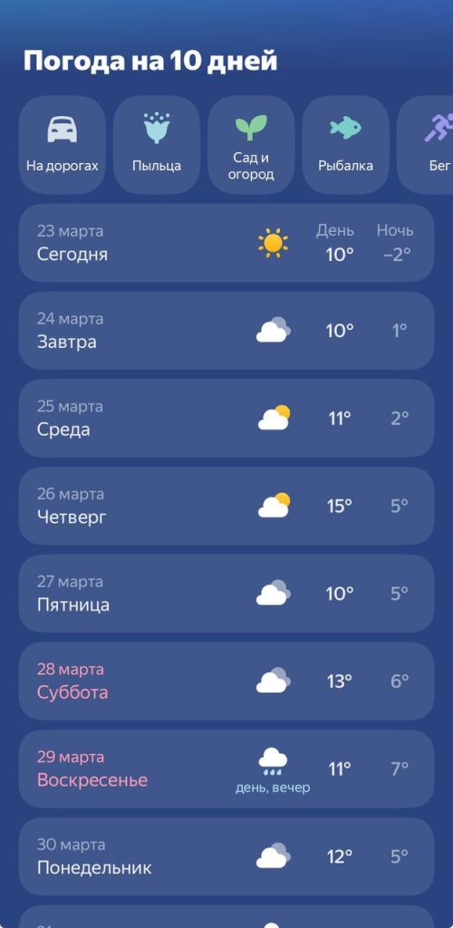 В Белгороде на следующей неделе ожидается потепление