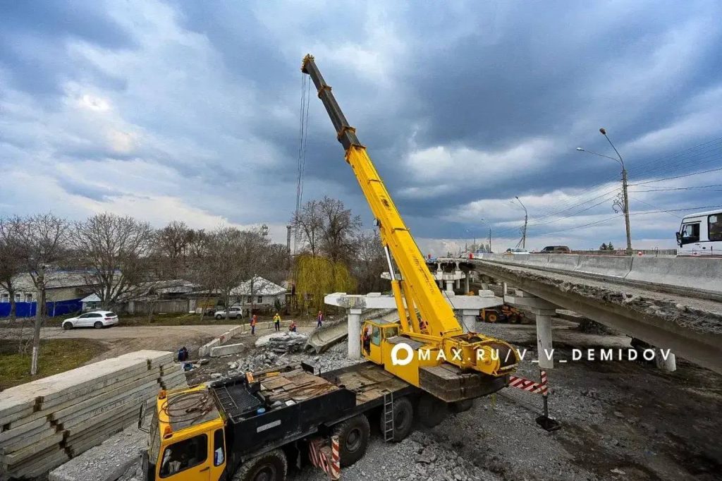 Ремонт путепровода на Михайловском шоссе выполняется по плану